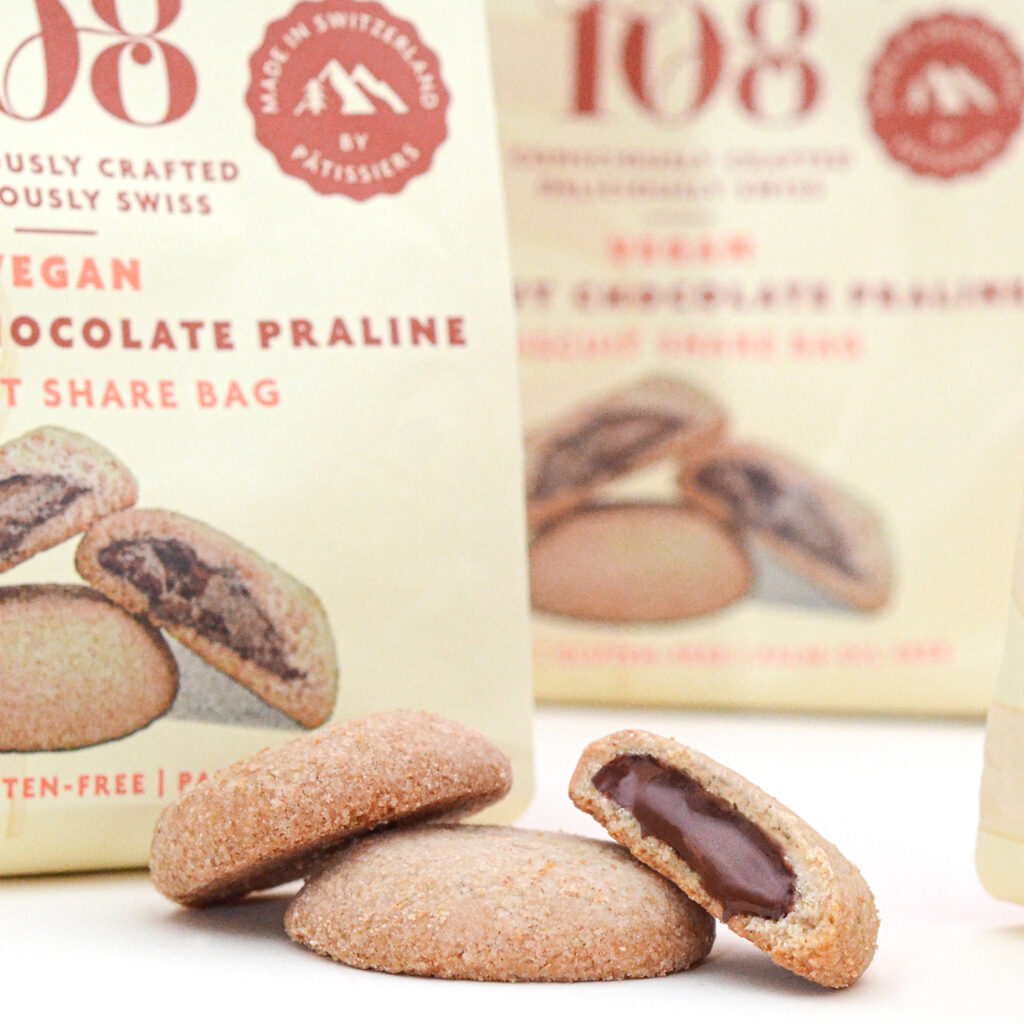 6 x Hazelnut Chocolate Praline Biscuits Rhythm 108